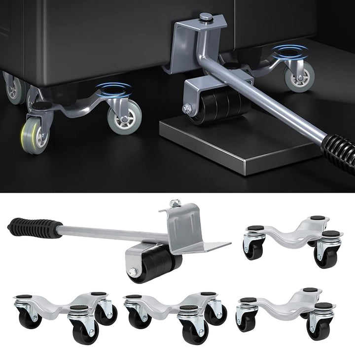 Möbel Transportroller Set, Möbelwagen für Schwere Möbel Möbelheber Rollwagen kit mit 4 Möbelroller 1