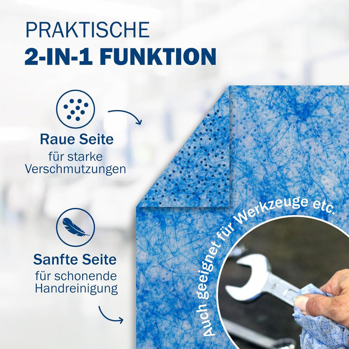 SCRUBS Reinigungstücher 72 Stück Scrubs-in-a-Bucket Werkstatt-Tücher inkl. passender Wandhalterung 1