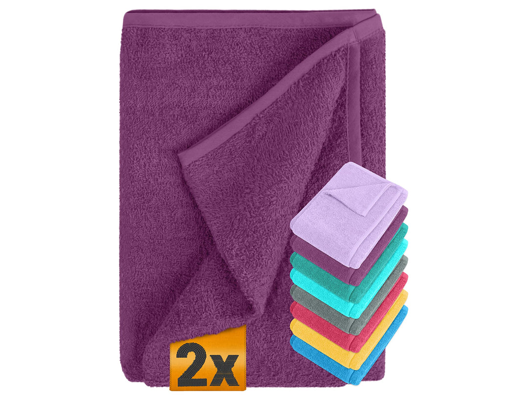 npluseins 2er Pack Auflagen für Sonnenliege und Gartenliege 1594.2319, Stuhl 60 x 130 cm, Beere Stuh