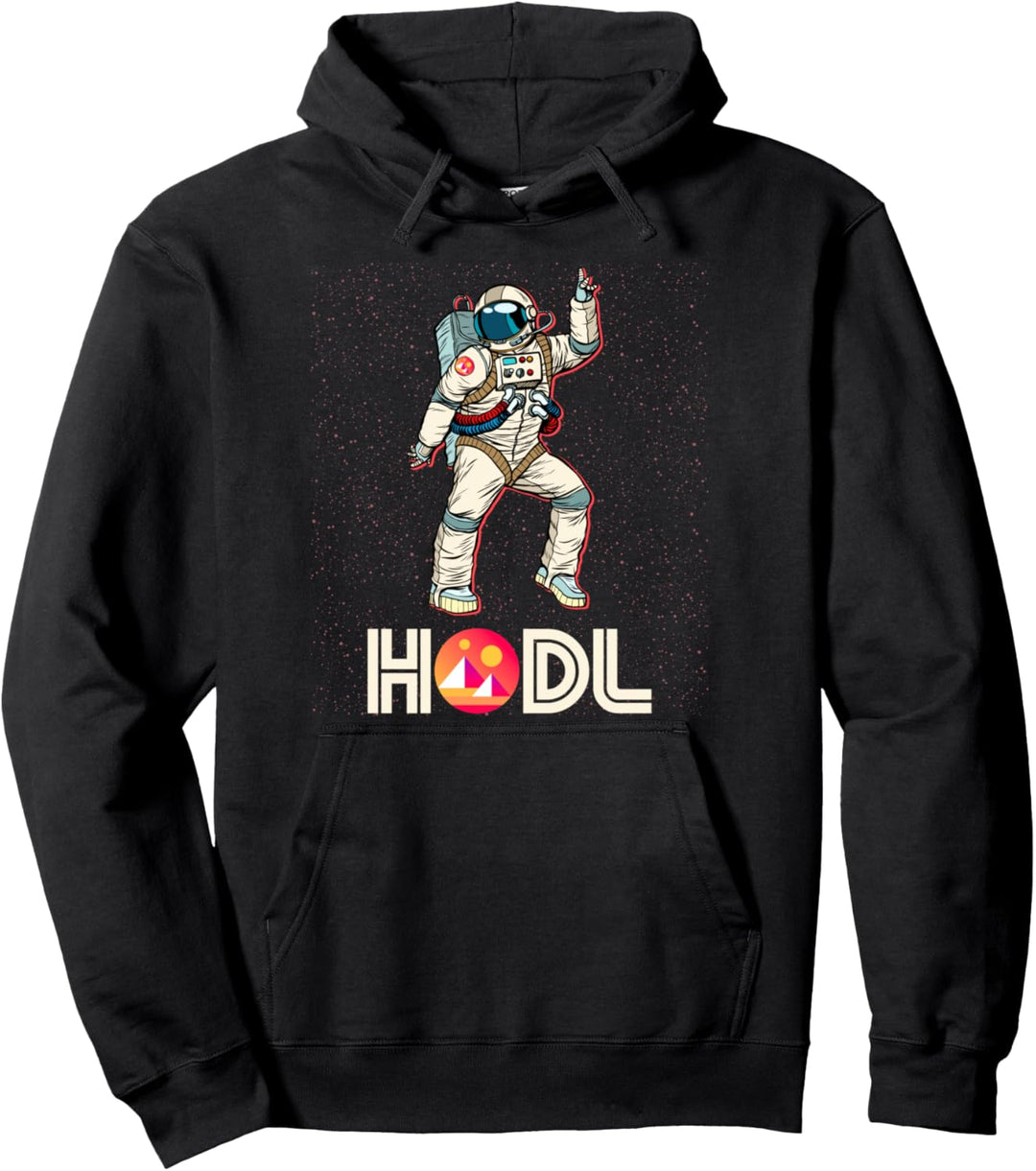 Cryptocurrency Talk MANA - HODL Decentraland Disco Moon Pullover Hoodie