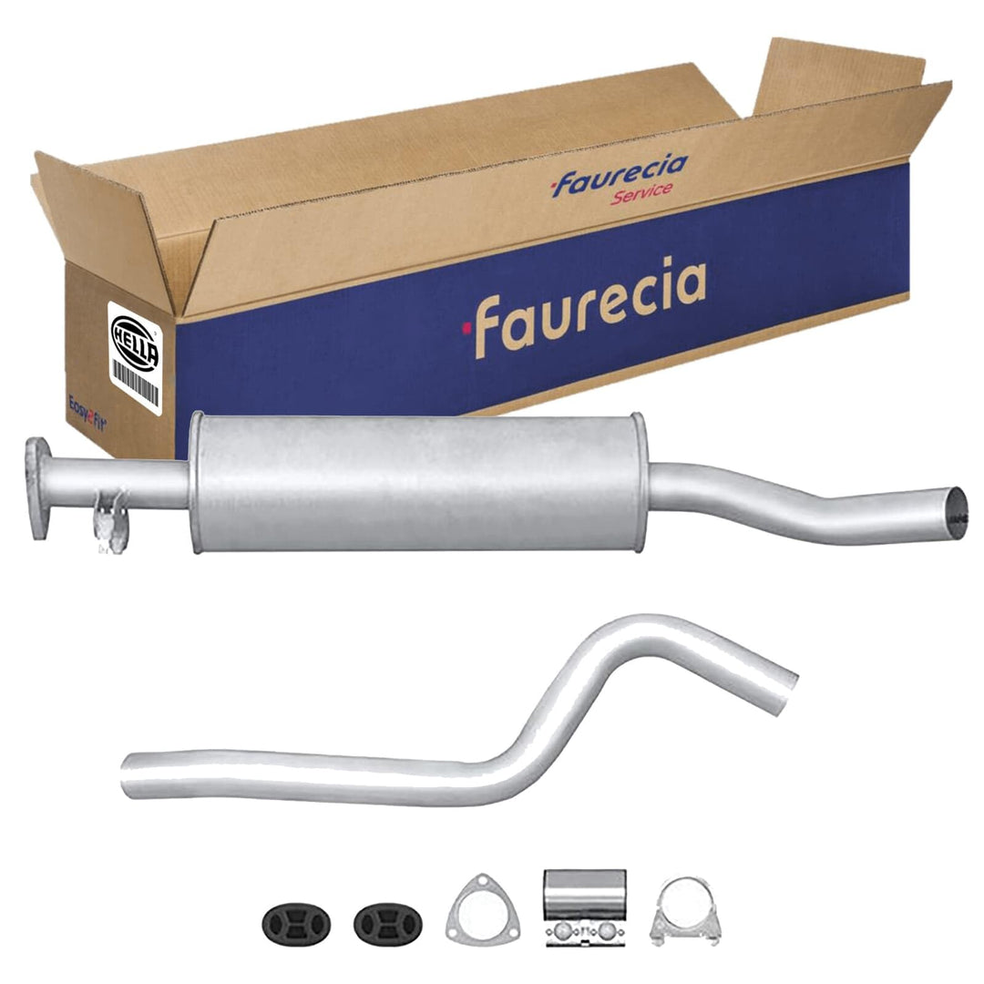 HELLA 8LC 366 024-521 Mittelschalldämpfer - Easy2Fit Kit - mitte - zweiteilig - Set mit Anbauteilen