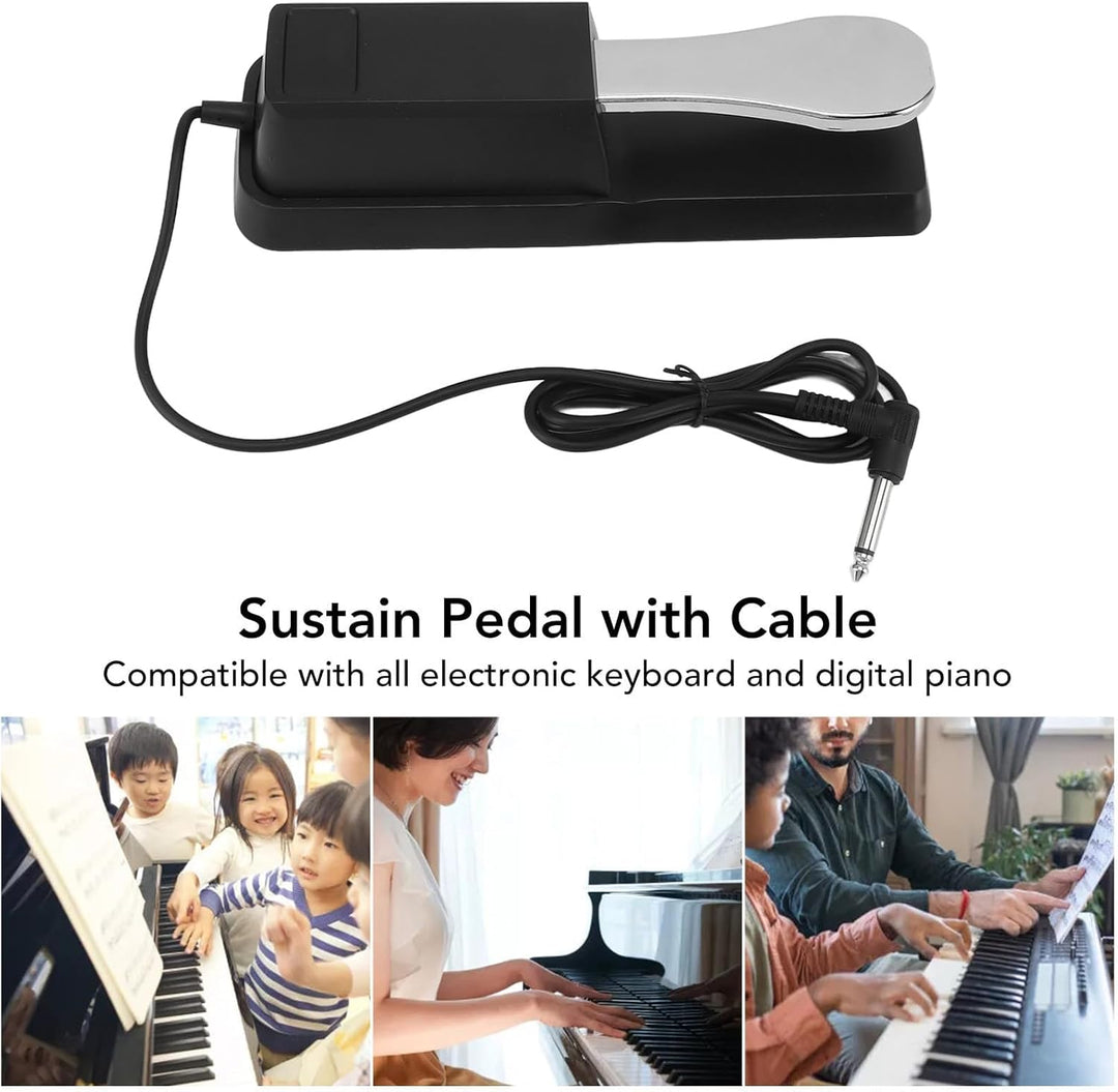 LiebeWH Universelles Sustain-Pedal für Elektronische Keyboards von Casio Roland Korg Behringer Moog