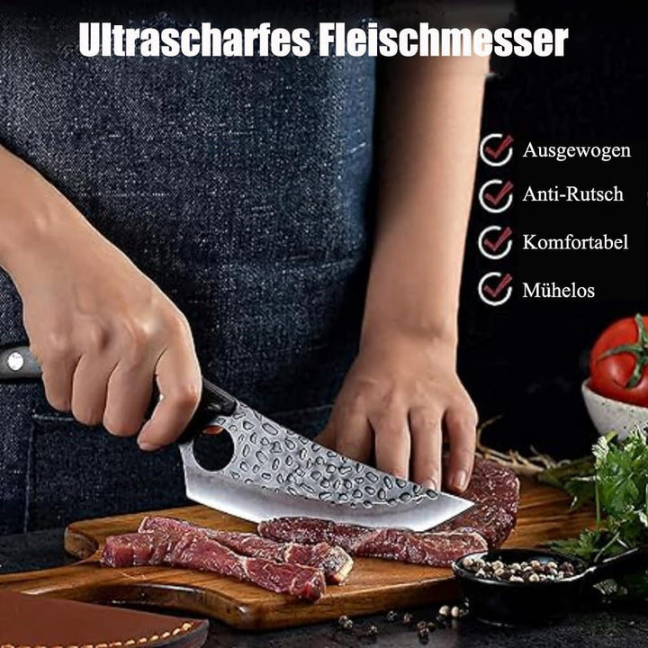 Kitory Kochmesser Küchenmesser Scharf Wikinger Messer Profi Chefmesser Fleischmesser Outdoor Messer