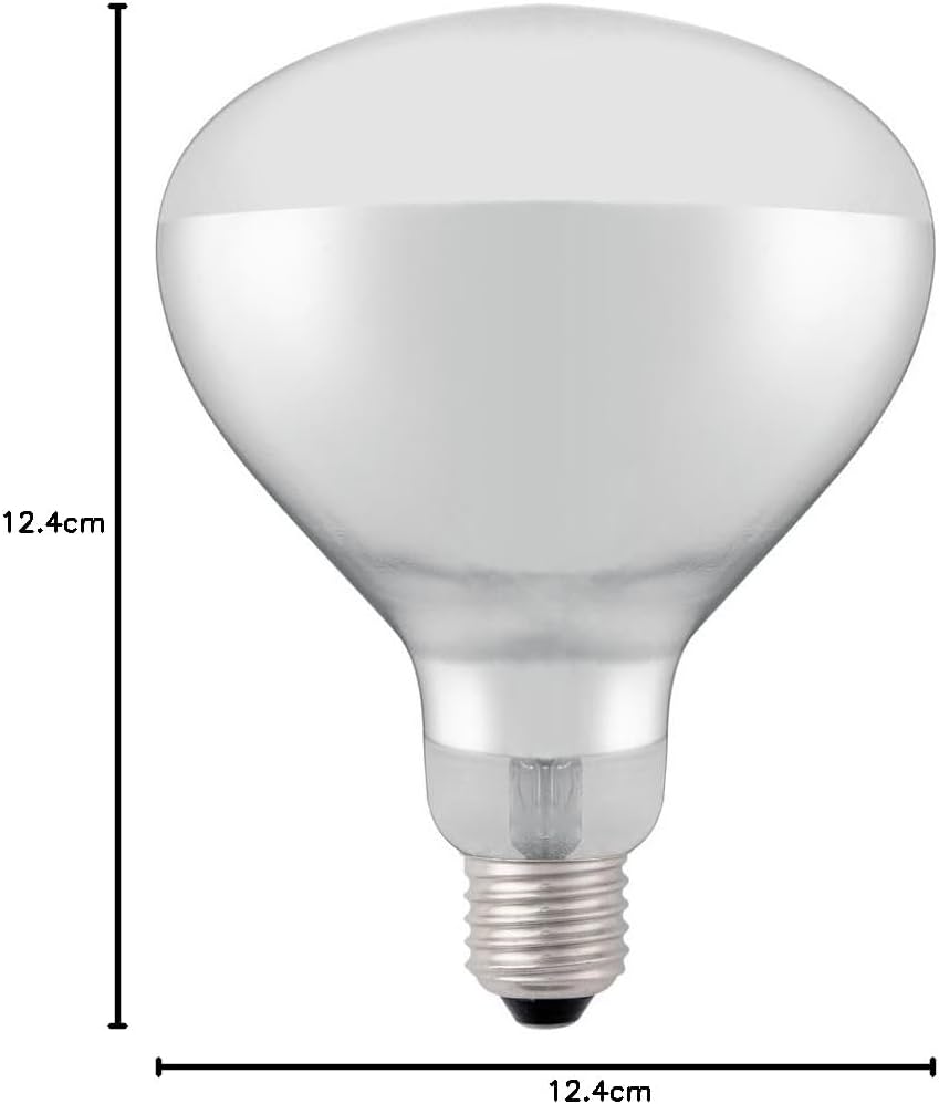 HENDI Infrarotlampe, für Wärmelampen und Wärmebrücken, zum Warmhalten von Speisen, Bruchsicher, E27