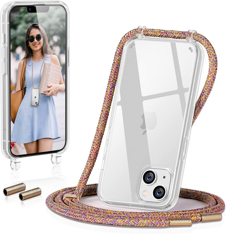 GOODVISH Handykette kompatibel mit Apple iPhone 13-6,1" Display | Necklace Hülle mit Band Handyhülle