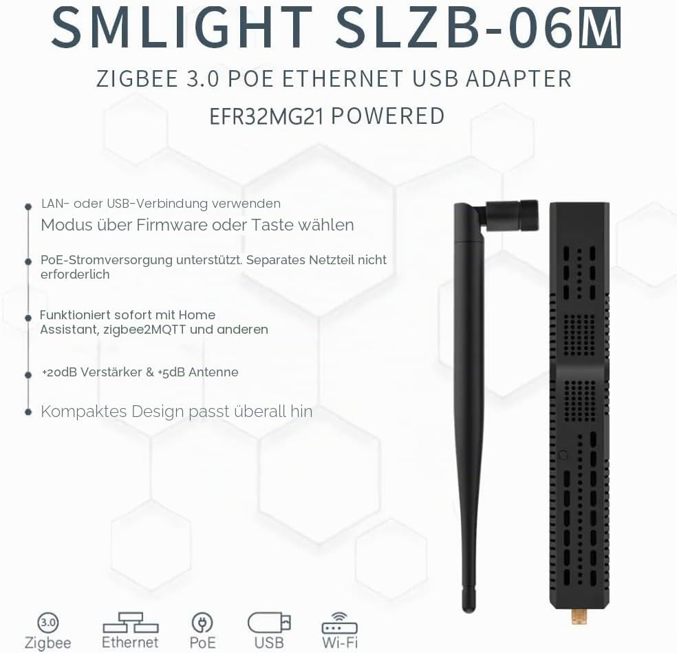 SMLIGHT SLZB-06M - Ein Zigbee 3.0 auf Ethernet, USB und WiFi Adapter mit PoE-Unterstützung, funktion