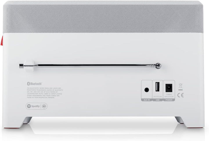 Teufel Radio 3SIXTY DAB+ Internet Radio Stereo Lautsprecher Musik 360-Grad-Sound Dank Dynamore Bluet