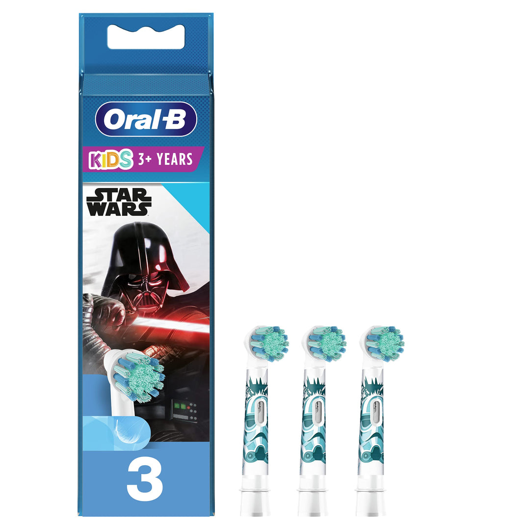 Oral-B Aufsteckbürsten für Kids Star Wars Zahnbürste, 3 Stück Rosa 1 stück (3er Pack), Rosa 1 stück