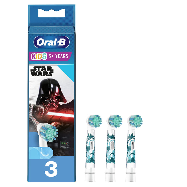 Oral-B Aufsteckbürsten für Kids Star Wars Zahnbürste, 3 Stück Rosa 1 stück (3er Pack), Rosa 1 stück