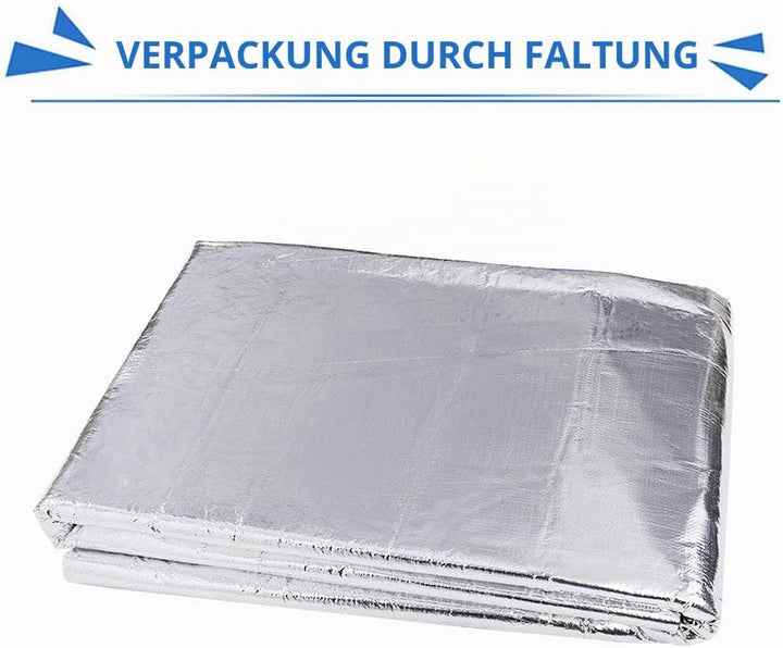 sourcing map Anti Dröhn Dämmmatte - 394mil - 6,46sqft Schallschutzmatte mit Aluminiumfolie - 10mm60c