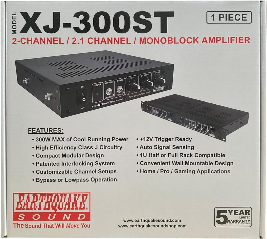 Earthquake Sound XJ-300ST Class J Stereo-Verstärker, 320 Watt, 12 V Trigger Gold