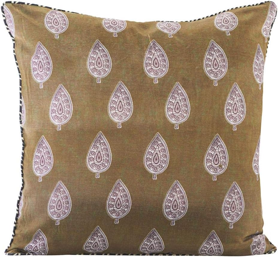 House Doctor Kissenbezug, Parsley, 50 cm, Stahl, Faux Leder, Schaum, Beige, l: 60 cm, b: 60 cm