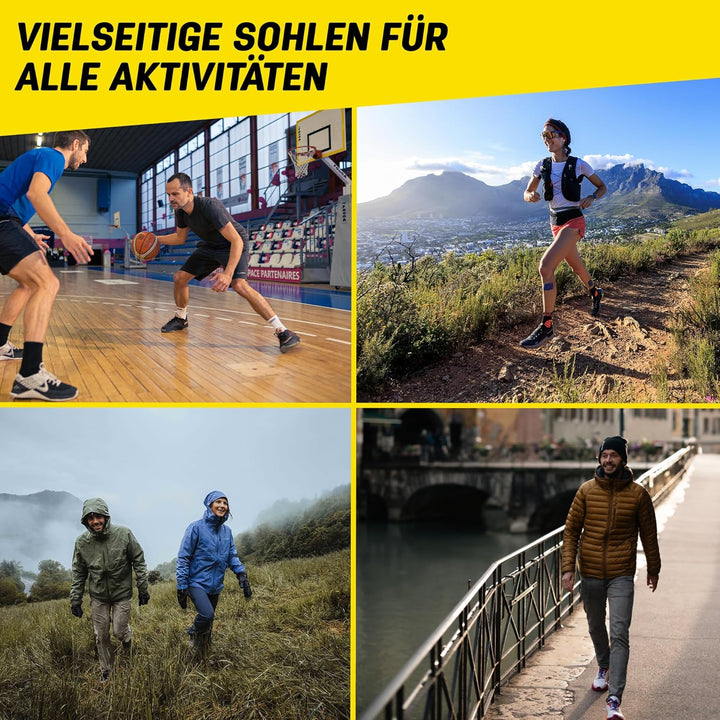 Sidas 3feet Activ' Mid Einlegesohlen/Sportschuhe, Unisex, Erwachsene, Grün, klein XX-Large/Size 12-1