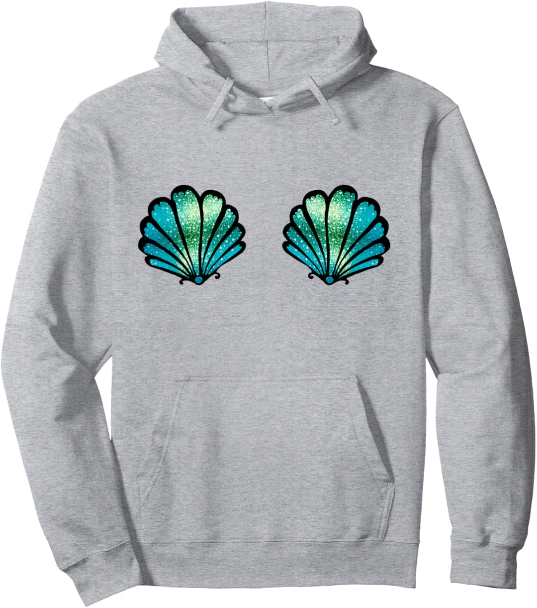 Meerjungfrau Muschel BH Bikini Kostüm Karneval mermaid, Pullover Hoodie