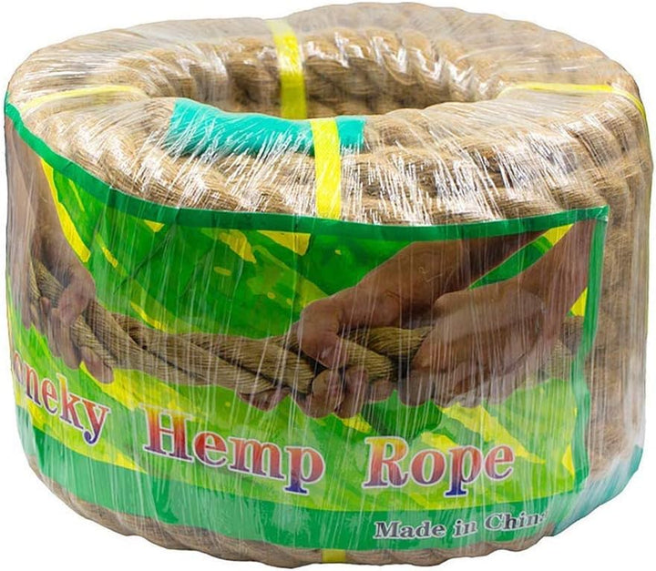 Aoneky Natur Jute Seil 14/16/20/25/30/40/50mm, 15/30M- Ultradickes Hanfseil für Garten Dekoration,Ta