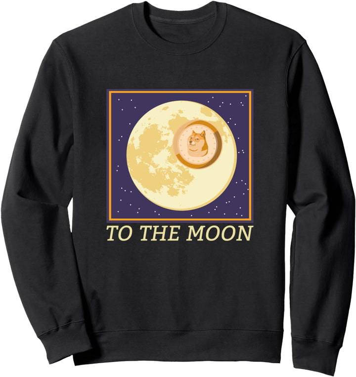 Dogecoin zum Mond Kryptowährung Investor Dogecoin Sweatshirt