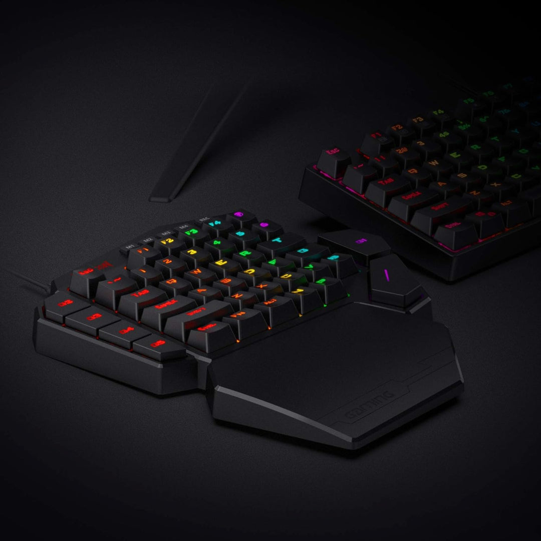 Redragon K585 DITI Einhand RGB Mechanische Gaming-Tastatur, Rote Schalter, Typ-C Professionelle Gami