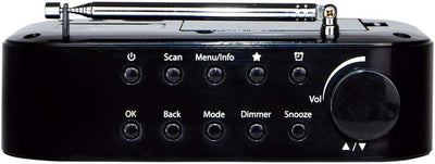 Albrecht DR65C tragbares Digital-Radio, 27361, DAB+/UKW-Empfang mit Kopfhörer-Anschluss, Batterie- u