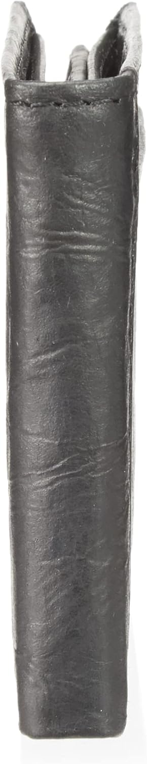 Fossil Herren Neel Leder Bifold Geldbörse 11,43 cm L x 1,905 cm B x 8,89 cm H Schwarz, Schwarz