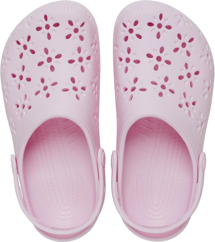 Crocs Classic Floral Cut-Out Clog 34/36 EU Pink Milk, 34/36 EU Pink Milk