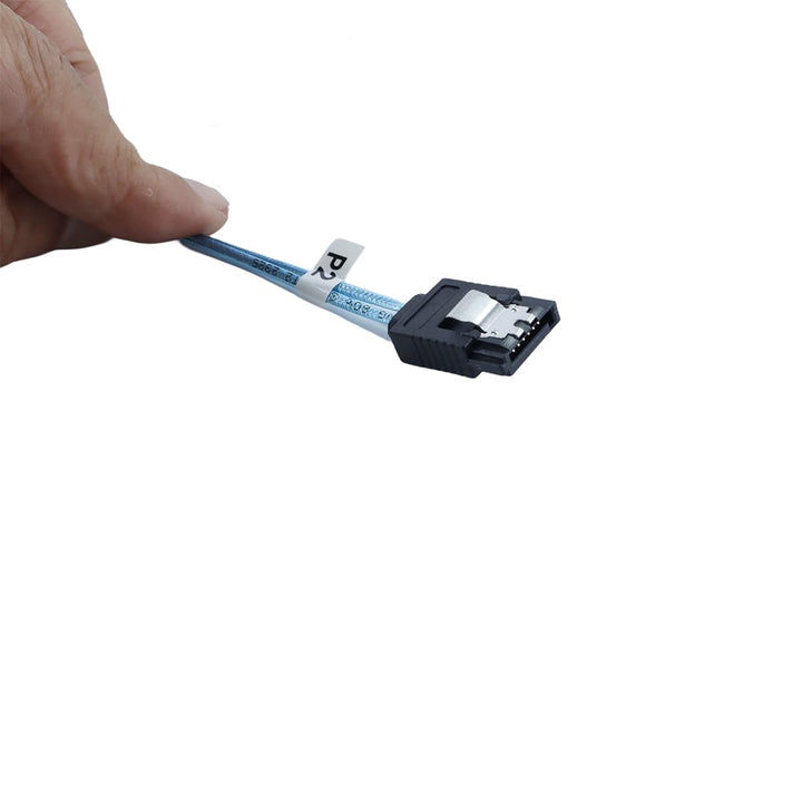 SAS SFF 8654 4i 38P zu SATA Server High Speed Datenkabel Schwarz 0,5 m Flachkopf Schnittstelle Kupfe
