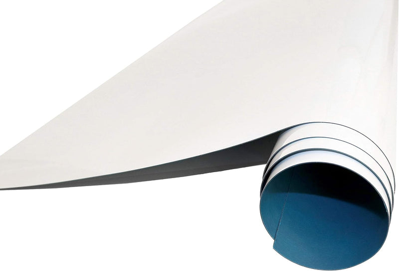 Queence Whiteboard Magnetisch 100x50 cm inkl. Neodym-Magnete | Selbstklebende Magnet Folie | Markerb