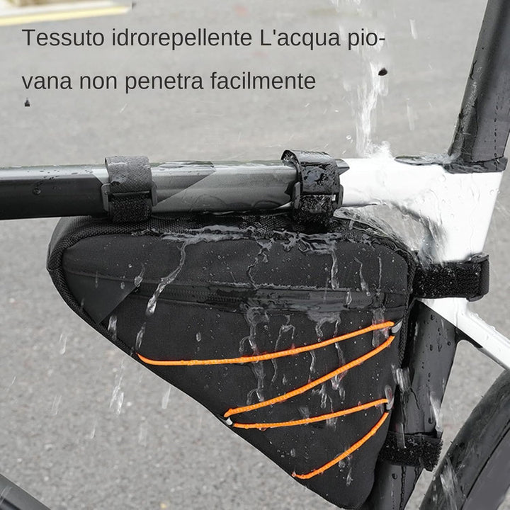 Frame Bag for Bikes, Reflective Biking Bag, Triangle Cycling Bag, Top Tube Bag, Under Seat Storage B