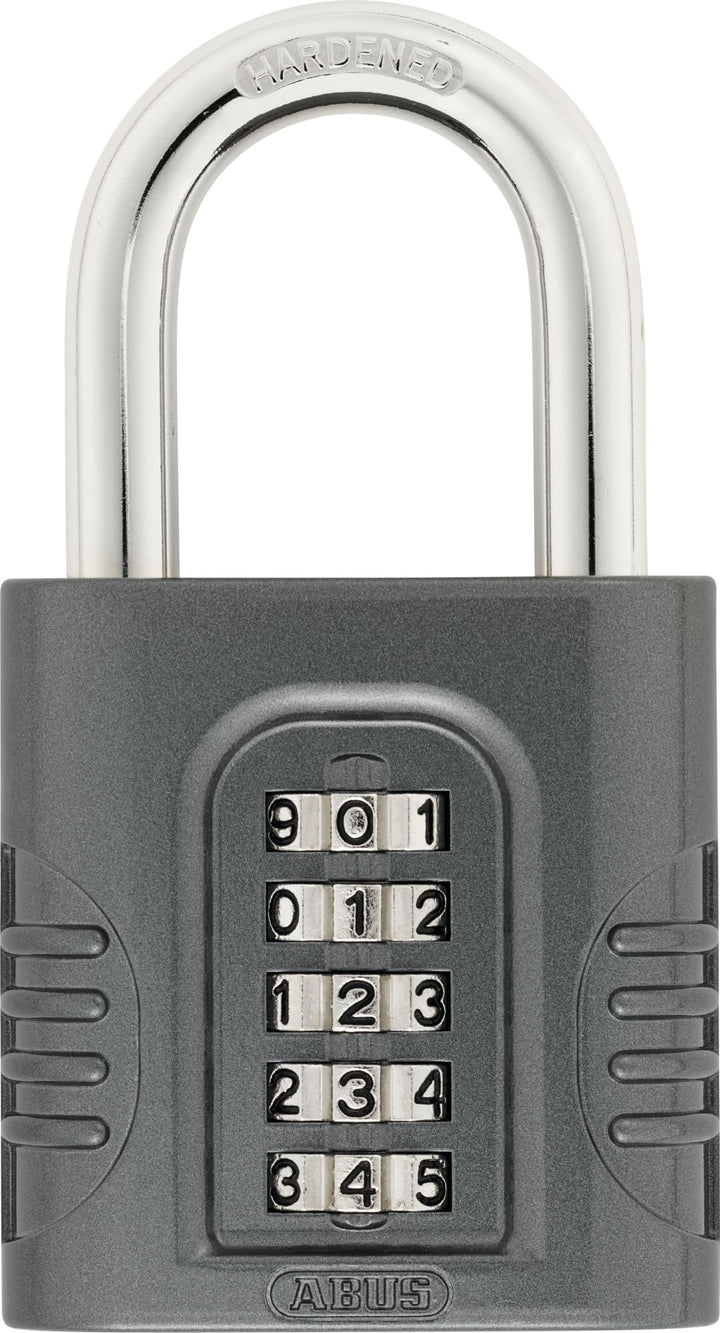 ABUS Zahlenschloss 158/65 - Vorhängeschloss mit Zinkgussdruck-Gehäuse - mit individuell einstellbare