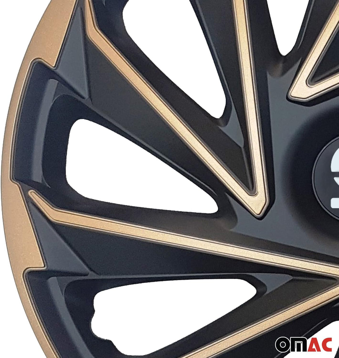 Sparco Radzierblenden Varese - 15-Zoll - Gold/Schwarz - Satz mit 4 Stück