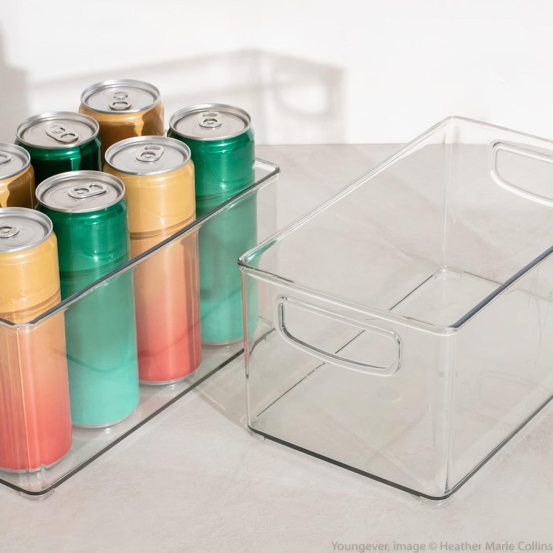 Youngever 2er Set 25 x 15 x 12 cm Kühlschrankbehälter, Speisekammer Organizer, Aufbewahrungsbox Kühl