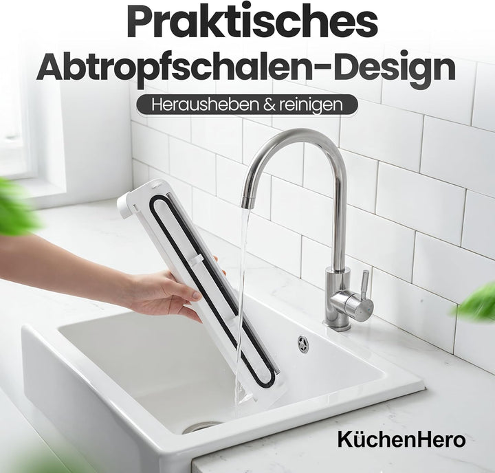 Vakuumierer mit Glasoberfläche & Touch – Premium Vakuumiergerät Weiss – Inkl. 10 Beutel & Schlauch –