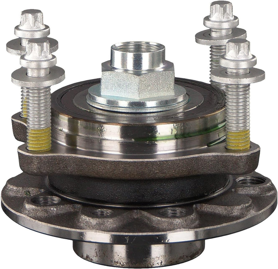 febi bilstein 44333 Radlagersatz mit Radnabe, Achsmutter und Befestigungsschrauben , 1 Stück