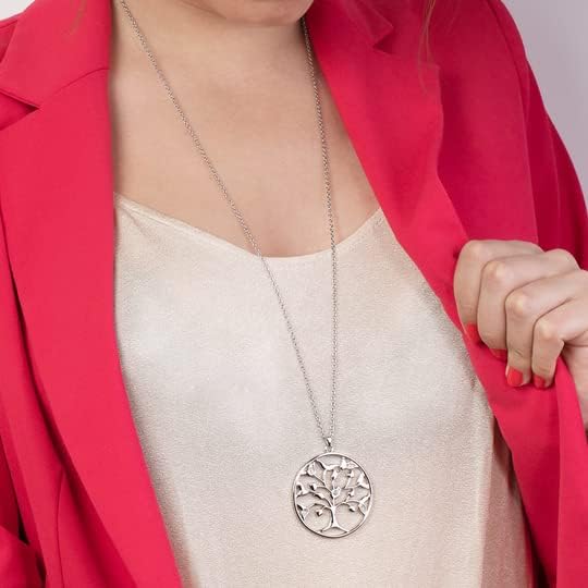 LOTUS STYLE Damen-Halskette LS2084-1/1 aus der Kollektion Rainbow aus Stahl, silberfarben