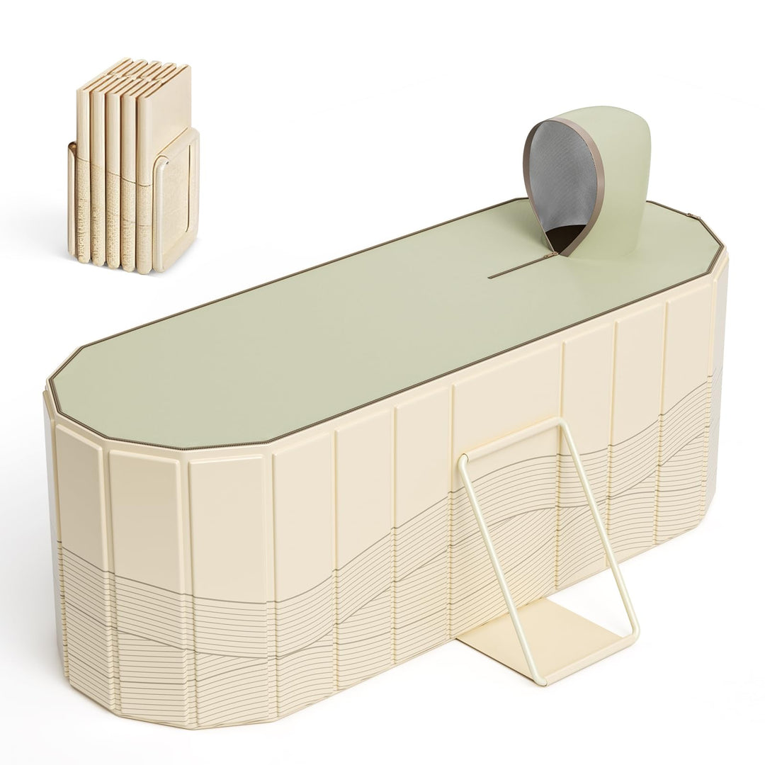 Tragbare Badewanne für Erwachsene 150 x 55 x 50 cm,badewanne faltbar erwachsene mit 2 Ablauflöchern,