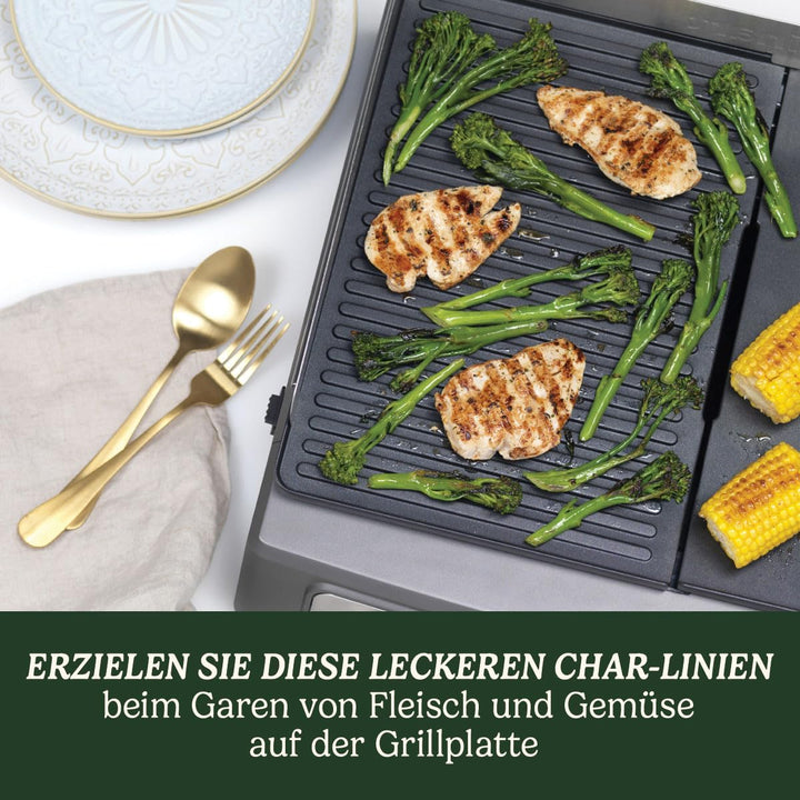 Cuisinart Plancha BBQ Elite Tischgrill mit austauschbaren Grill und Plancha Platten, Platten lassen