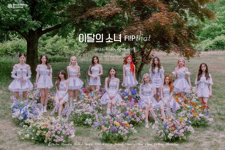 DREAMUS Monatliches Mädchen Loona Flip That Summer Special Mini Album Inhalt + 1p Faltposter auf Pac