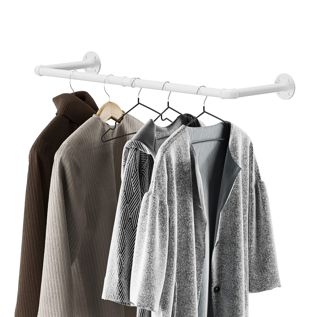 LINKPIPES Industrielle Rohr Kleidung Rack Wand montierte Kleidung Rack Heavy Duty Platz sparende Kle