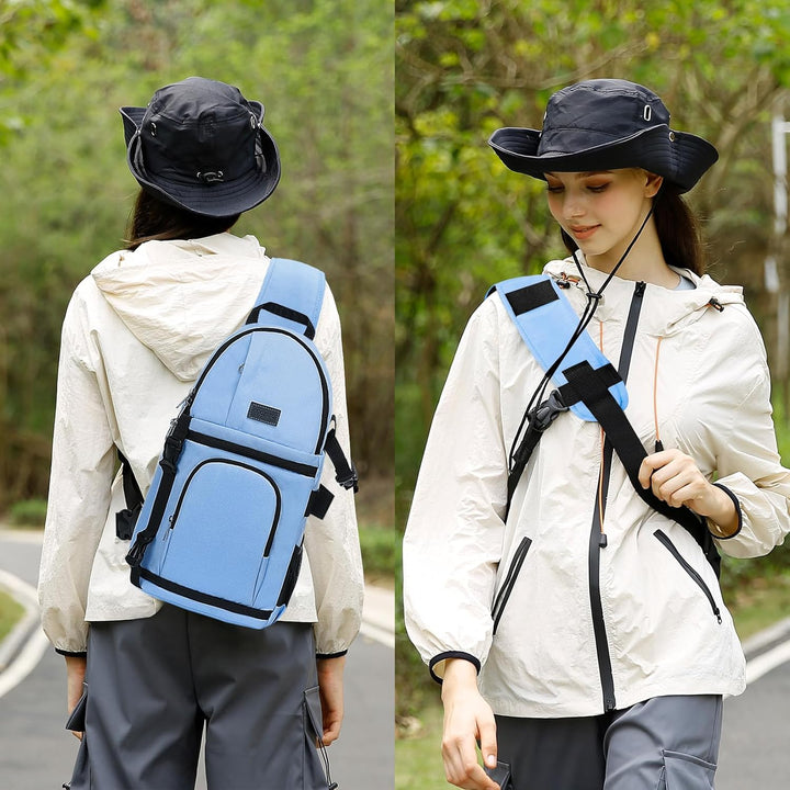 MOSISO Kameratasche Brust, DSLR/SLR/Spiegellose Kamera Rucksack Tasche Stossfester Fotografie Rucksa