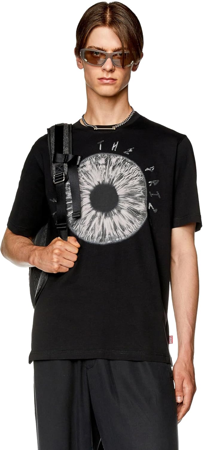 Diesel Herren T-Shirt XS 900-0 Catm, XS 900-0 Catm