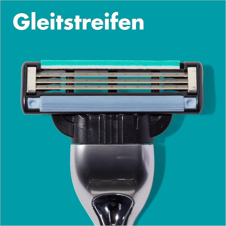 Gillette Mach3 Rasierklingen, 8 Ersatzklingen für Nassrasierer Herren mit 3-fach Klinge 8 stück (1er