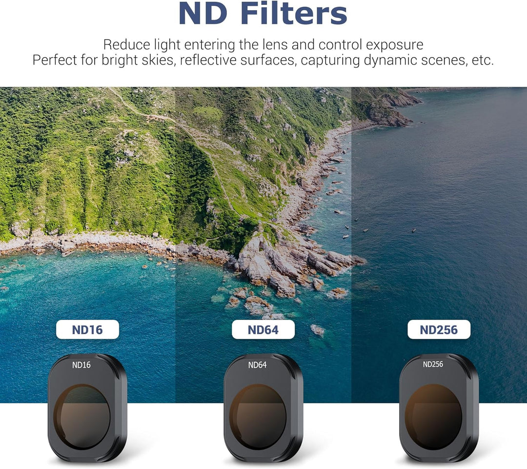 Mini 4 Pro ND CPL Filter Set 4 Teilig,Polfilter ND-Filter für DJI Mini 4 Pro Fly More Combo mit Filt