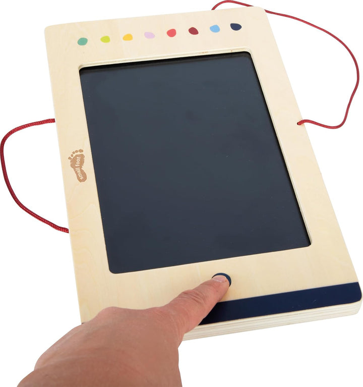 small Foot LCD Schreib- und Maltafel „Educate“, elektronische Schreibtafel mit Farbdisplay, für Kind