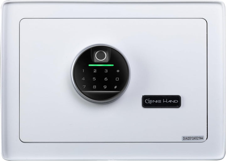 Genie Hand | Digitaler Safe mit Fingerabdruck und Schlüssel, Touchscreen, Anti-Bounce Sicherheitssys