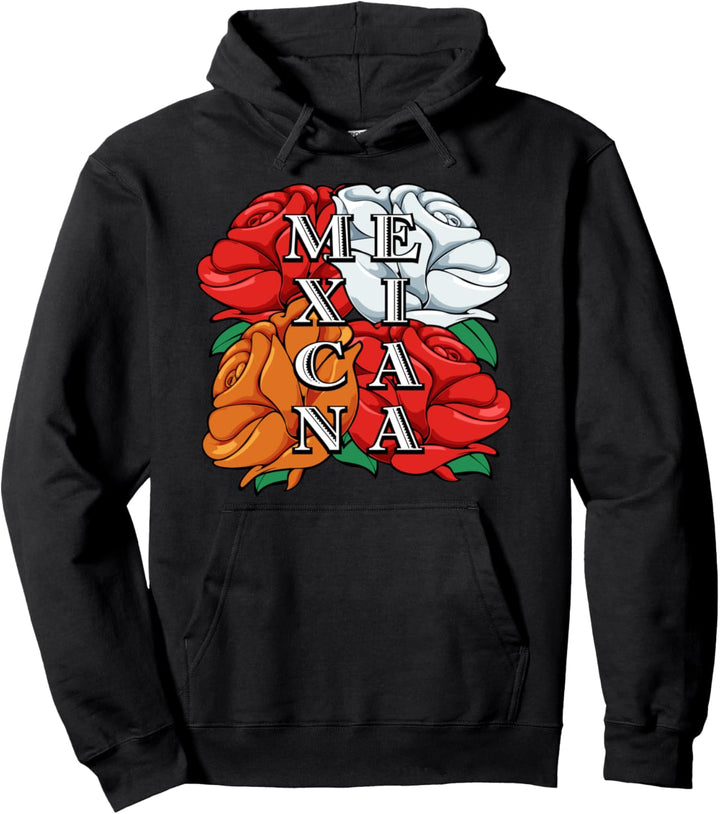 Mexicana Blumen Rose Mexiko Cinco De Mayo Mexikanisch Pullover Hoodie