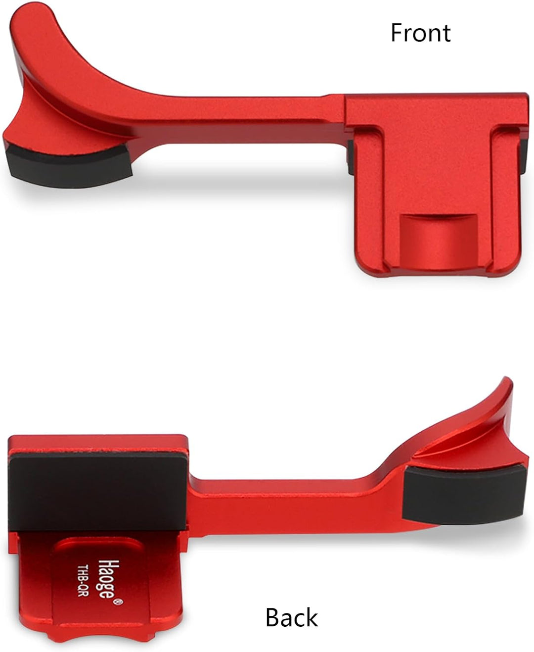 Haoge THB-QR Blitzschuh-Daumenauflage, aus Metall, für Leica Q2 Kamera, Rot