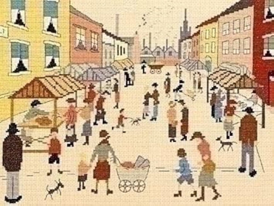 Bothy Threads Kreuzstich-Set Freitagsmarkt, 33x26cm, XLC13, Zählmuster