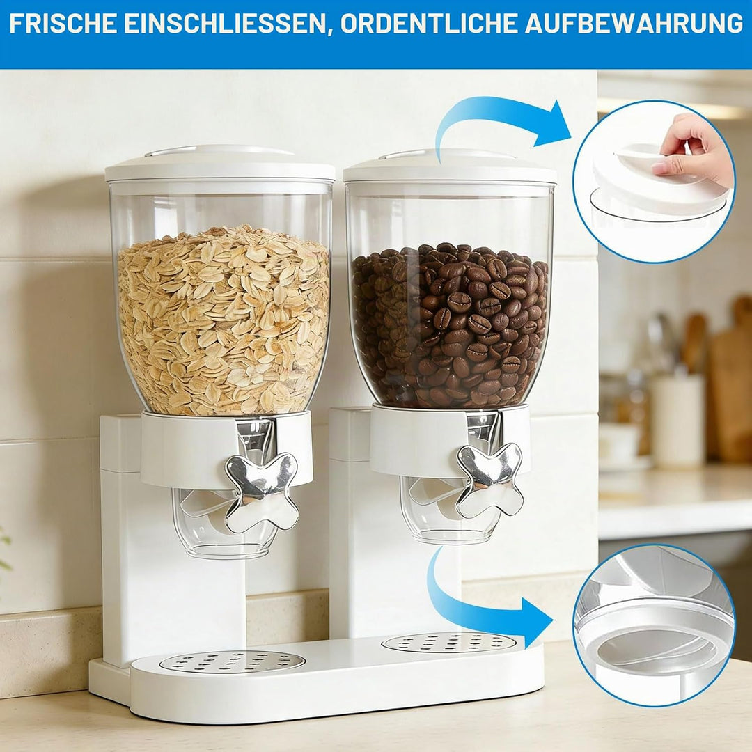 Cereal Dispenser Countertop 2L, Luftdichter Müslispender für die Organisation des Küchenvorratsraums