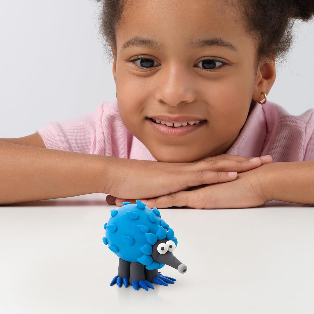 HEY CLAY - 15 Dosen lufttrocknende Knete für Kinder ab 3 Jahren - Kreatives Bastelset - Modelliermas