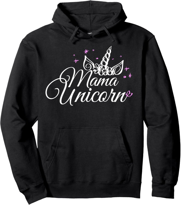 Trendy Mama Unicorn Sparkles Pullover Hoodie