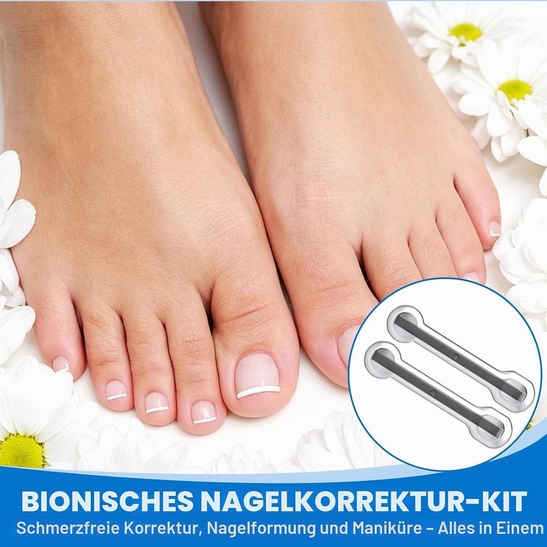 Eingewachsene Zehennägel Werkzeug Set, Nagel-korrekturspange, Zehennägel Korrektur Patch, Nagelspang